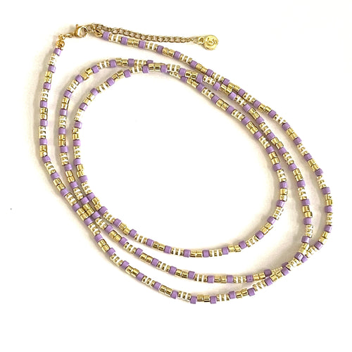 Caryn Lawn Catalina Long necklace lavender