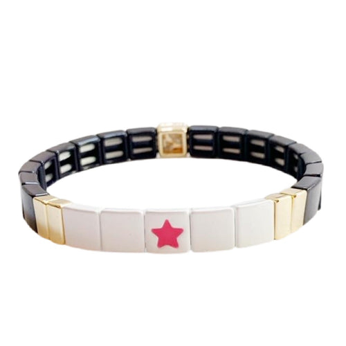 Caryn Lawn Tile Bracelet- Super Star