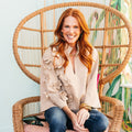 Caryn Lawn Audrey Top Camel