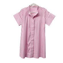 Load image into Gallery viewer, Caryn Lawn Margot Dress Pink Stripe