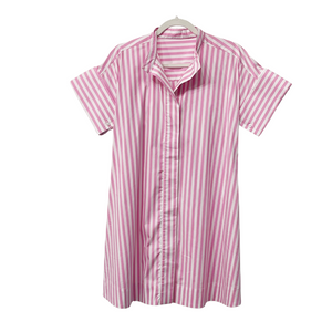 Caryn Lawn Margot Dress Pink Stripe