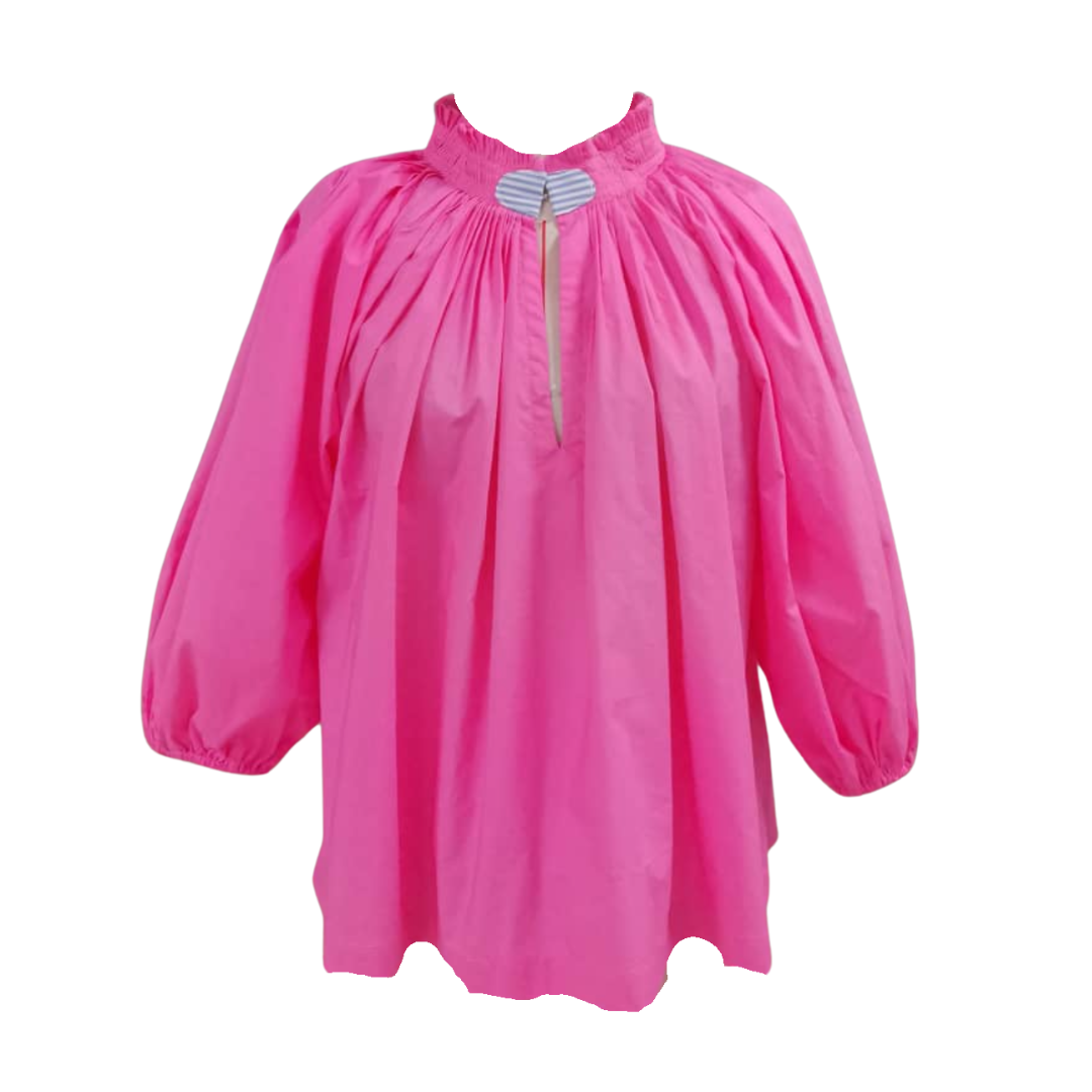 Caryn Lawn Camille Top Pink