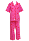 Caryn Lawn Pink/red star Pj Set