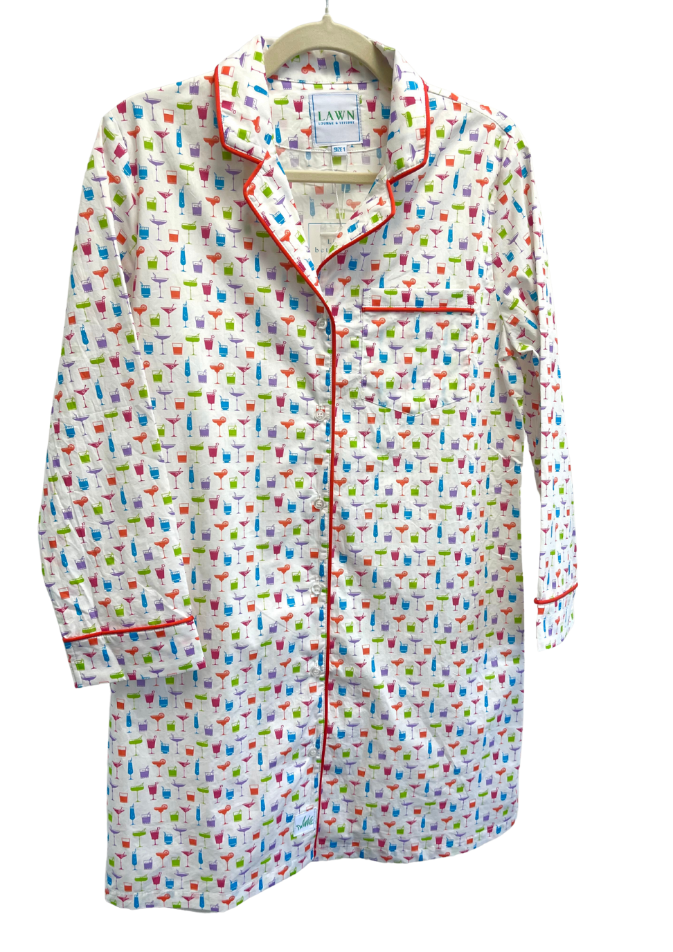 Caryn Lawn Sleep Shirt Cocktails