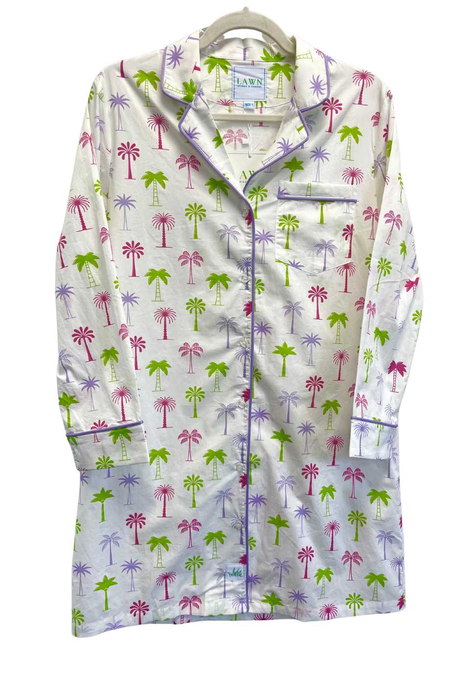 Caryn Lawn Palm Trees Sleep Shirt