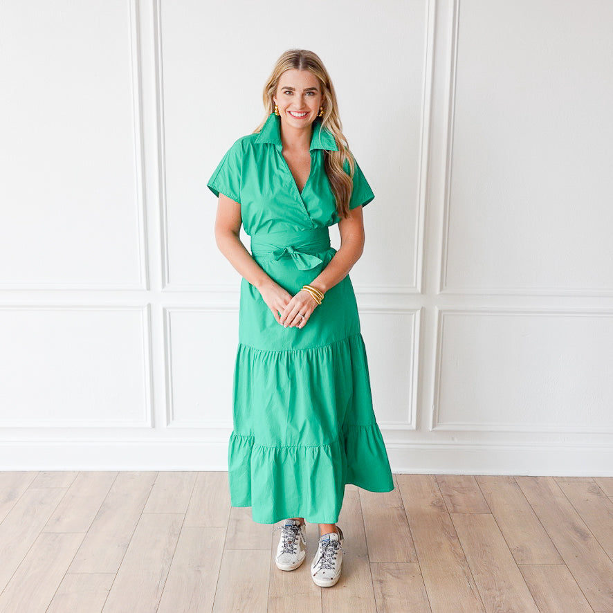 Caryn Lawn Gayle Dress Green
