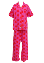 Caryn Lawn Pink/red polka dot Pj Set