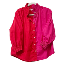 Load image into Gallery viewer, Caryn Lawn Kelsey Contrast Top Red and Pink