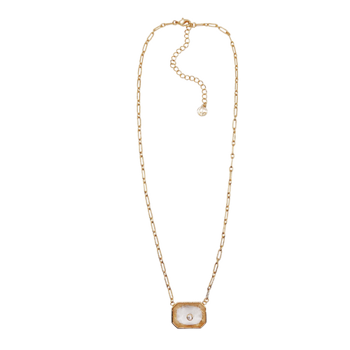 Caryn Lawn Grace Necklace Clear