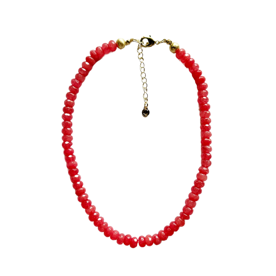 Caryn Lawn Palermo Necklace Coral