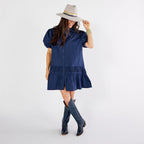 Caryn Lawn Smith Dress Navy