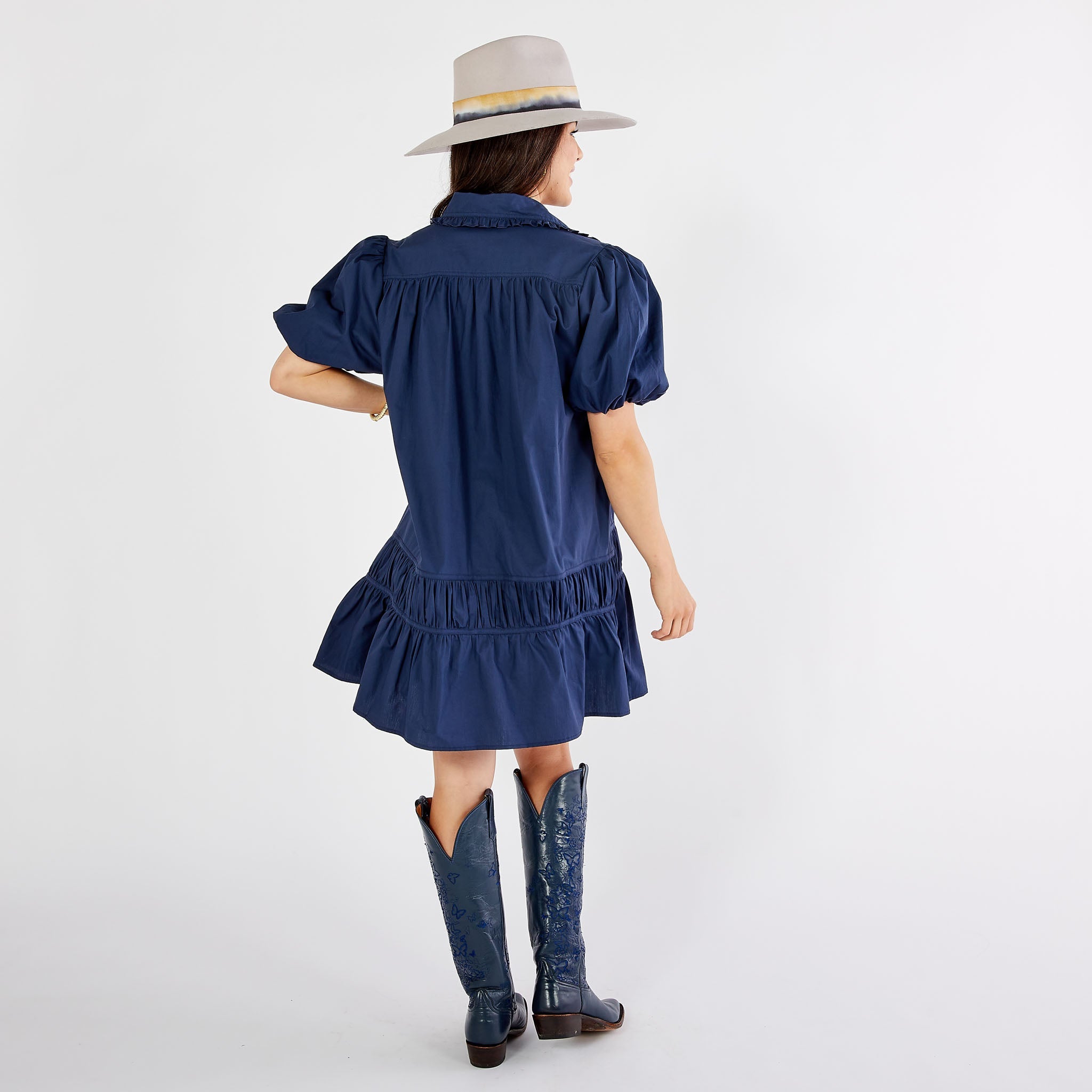 Caryn Lawn Smith Dress Navy