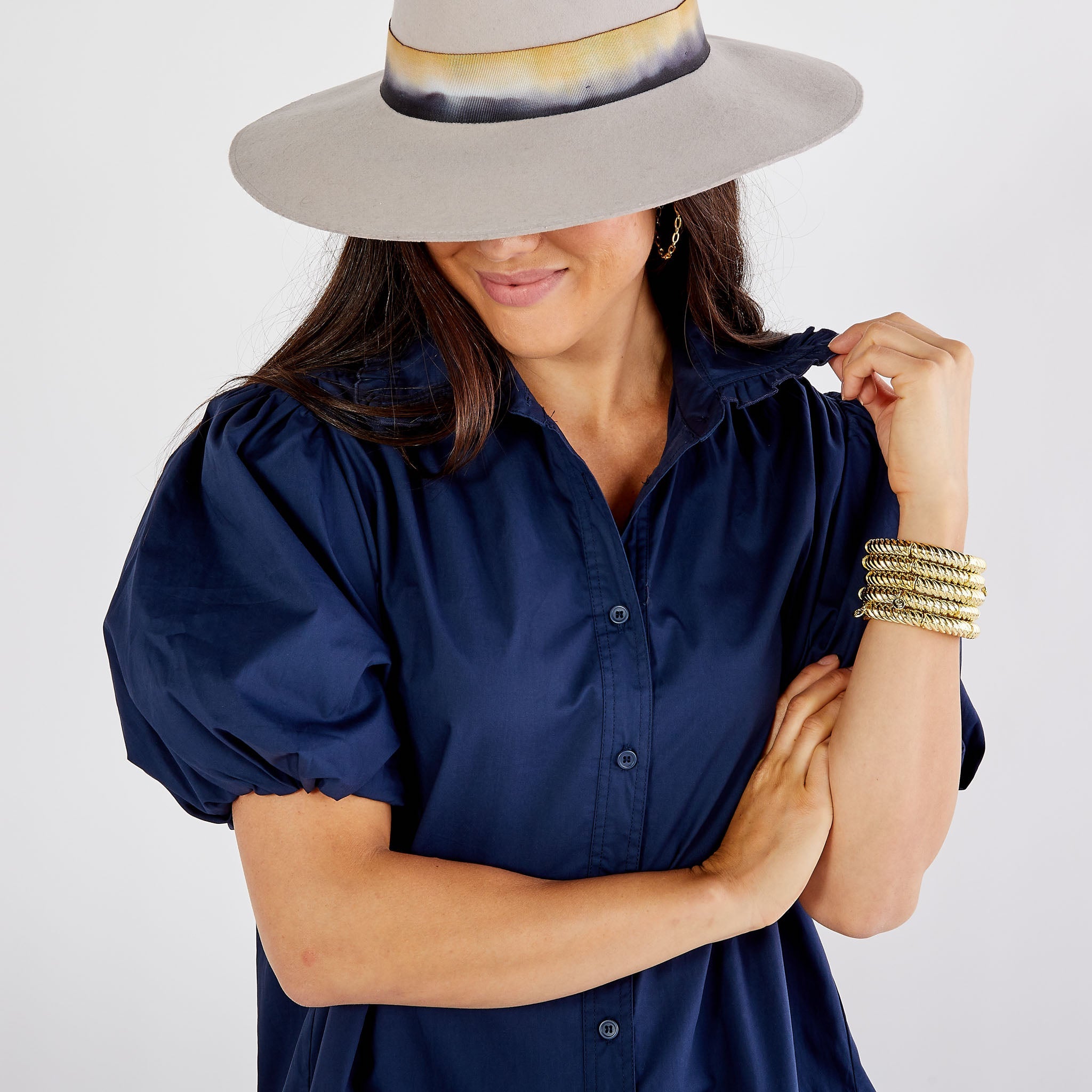 Caryn Lawn Smith Dress Navy