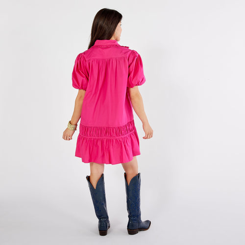 Caryn Lawn Smith Dress Pink Petite