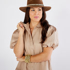 Caryn Lawn Smith Dress Khaki