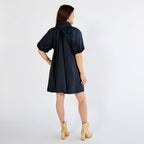 Caryn Lawn Ryan Bow Dress Navy