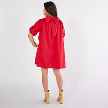 Load image into Gallery viewer, Ryan Bow Dress Red