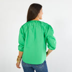 Caryn Lawn Asher Top Kelly Green
