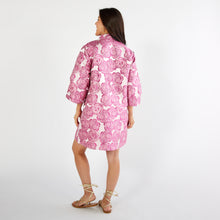 Load image into Gallery viewer, Caryn Lawn Keri Jacquard Rose Dress Pink