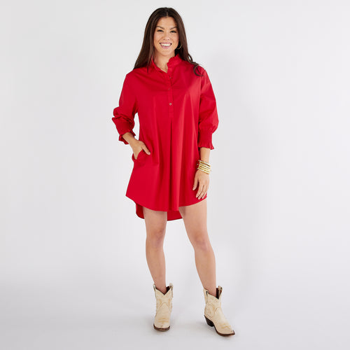 Kimberly Game Day Dress Red