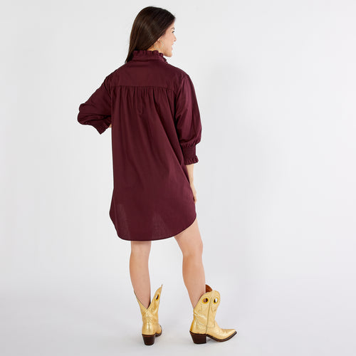 Kimberly Game Day Burgundy Dress
