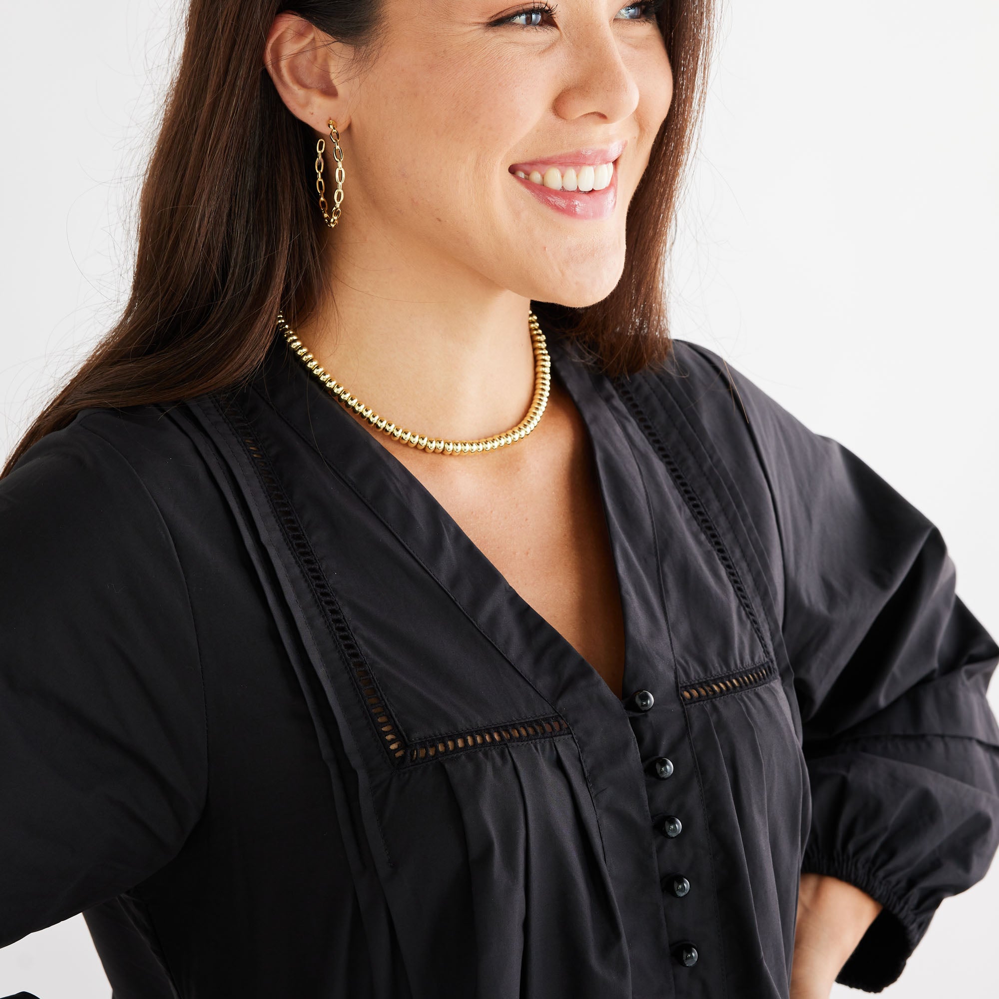 Caryn Lawn Stevie Dress Black