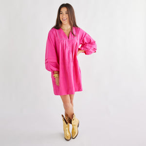Caryn Lawn Stevie Dress Pink