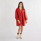 Caryn Lawn Stevie Dress Rust