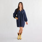 Caryn Lawn Stevie Dress Navy