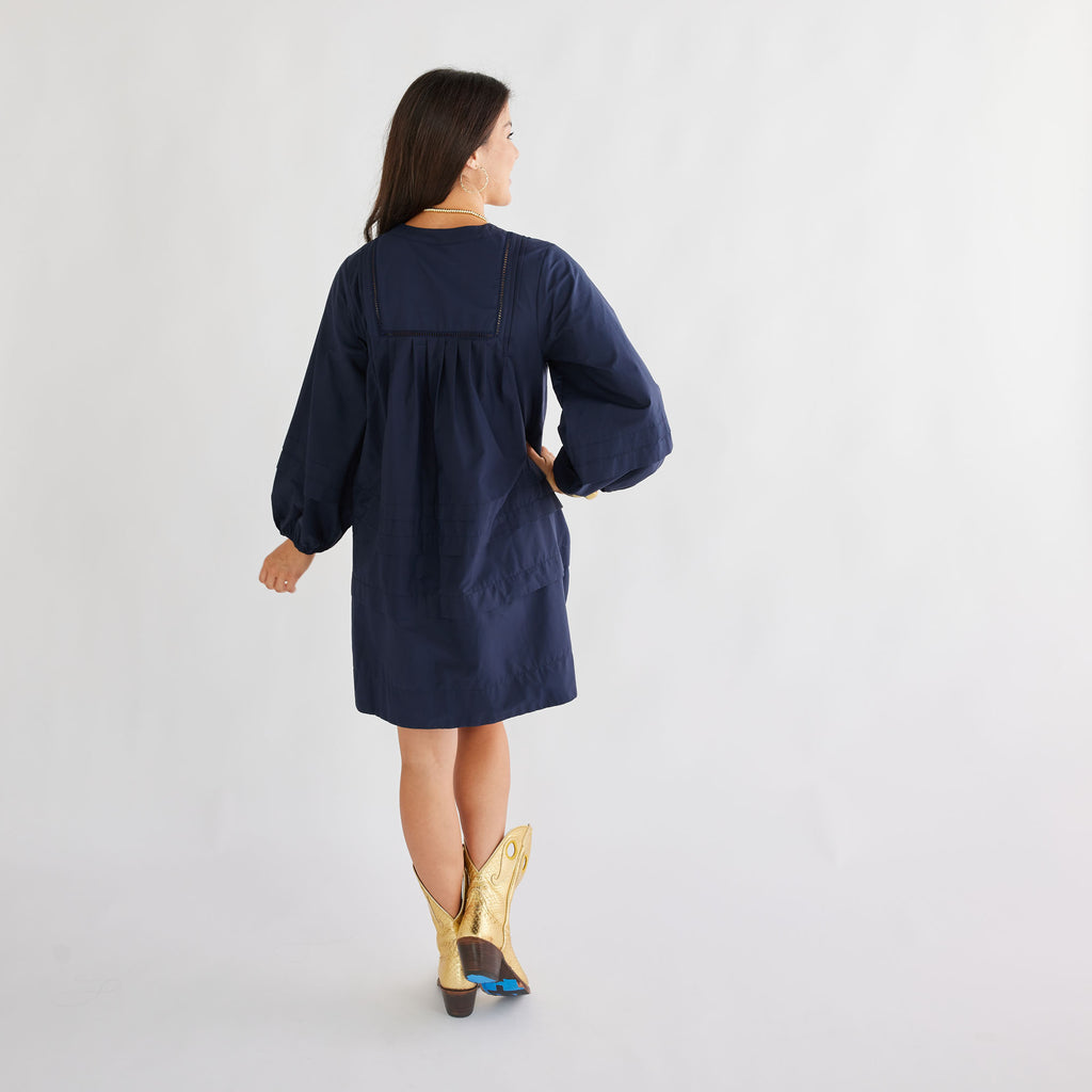 Caryn Lawn Stevie Dress Navy