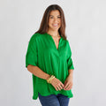 Caryn Lawn Elizabeth Top Emerald