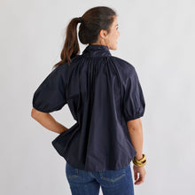 Load image into Gallery viewer, Caryn Lawn Ryan Bow Top Navy