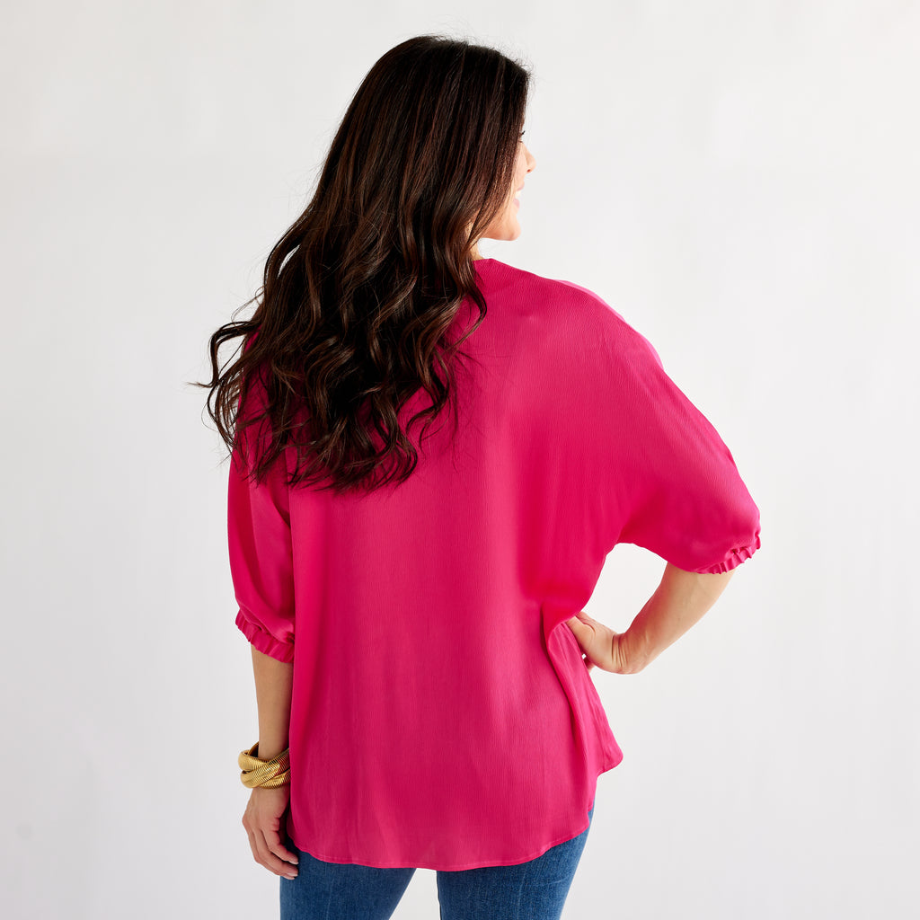Caryn Lawn Betsy Top Rose