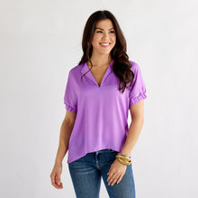 Load image into Gallery viewer, Caryn Lawn Betsy Top Lilac