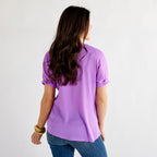 Caryn Lawn Betsy Top Lilac