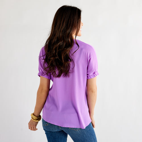 Caryn Lawn Betsy Top Lilac