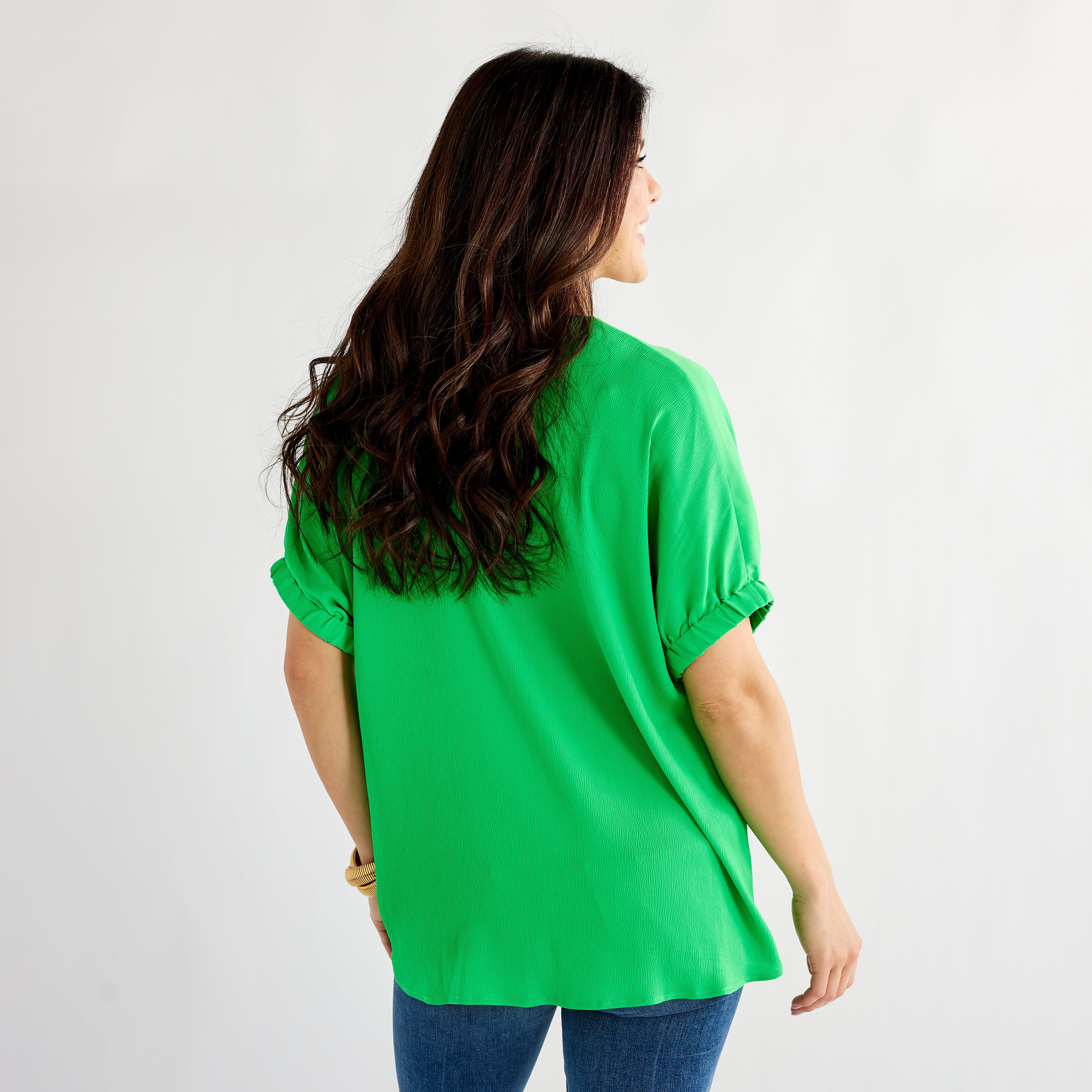 Caryn Lawn Betsy Top Lime