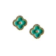 Load image into Gallery viewer, Caryn Lawn Chloe Stud Turquoise