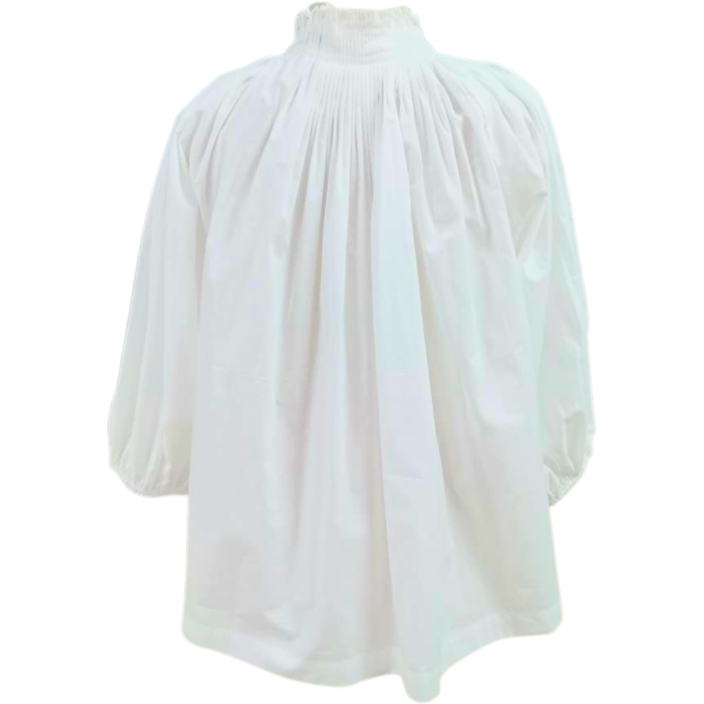 Caryn Lawn Camille Top White