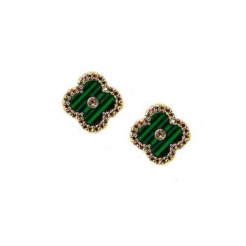 Caryn Lawn Chloe Stud Green