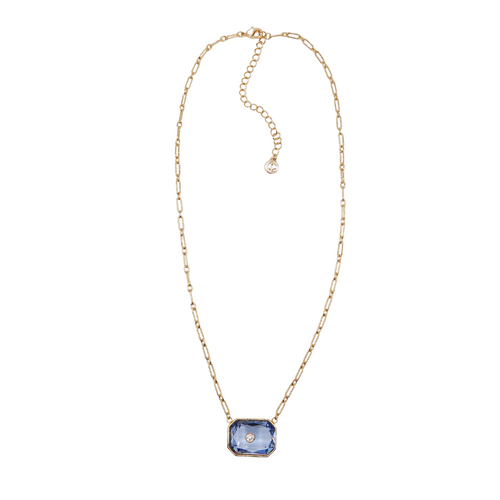 Caryn Lawn Grace Necklace Light Blue