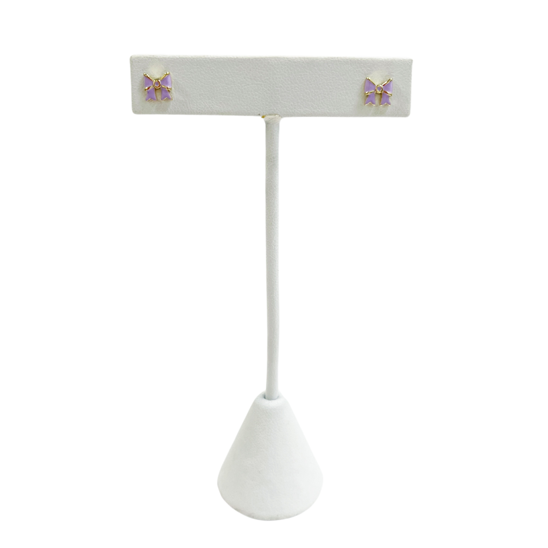 Caryn Lawn Teeny Tiny Bow Earring Lavender