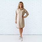 Preppy Star Dress Khaki