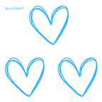 Caryn Lawn Blue Heart Sleep Shirt