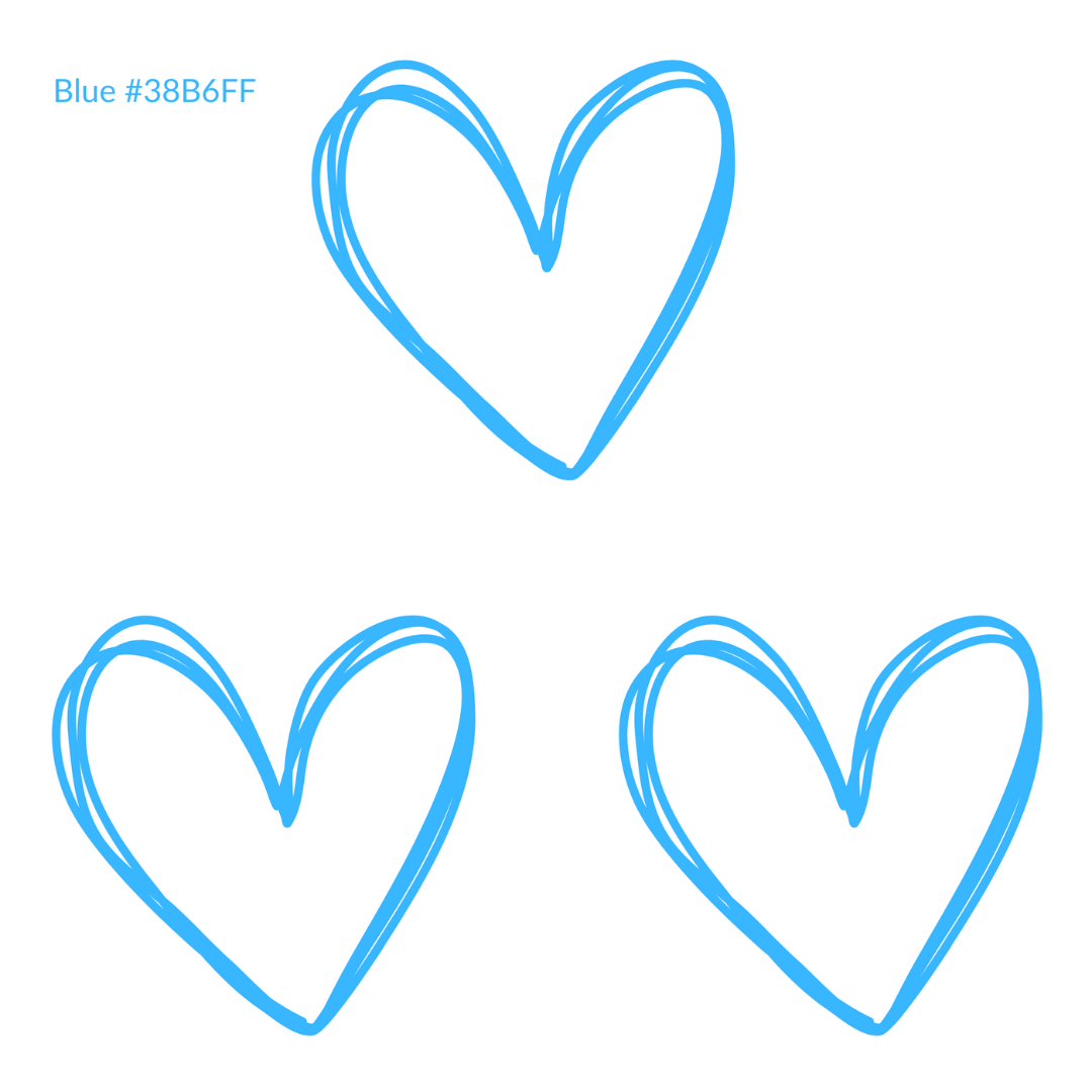 Caryn Lawn Blue Heart Sleep Shirt