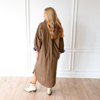 Caryn Lawn Dani Dress Forest and Lavender