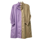 Caryn Lawn Kelsey Contrast Dress Lavender and Khaki