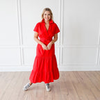 Caryn Lawn Gayle Dress Red