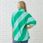 Caryn Lawn COCO TOP AQUA/GREEN