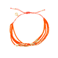Caryn Lawn 5 Strand Seed Bead Orange